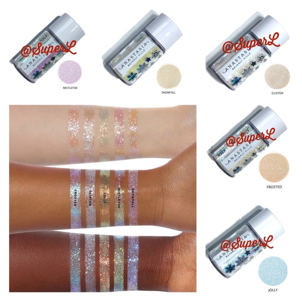 2/$15 NEW Anastasia Beverly Hills winter limited edition loose glitter